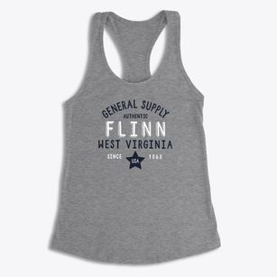 Flinn West Virginia General Supply Women's Racerback Tank