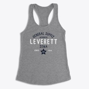 Leverett Iowa General Supply Women's Racerback Tank