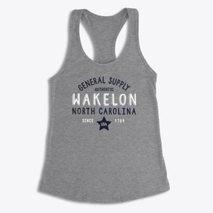 Wakelon North Carolina General Supply Women's Racerback Tank