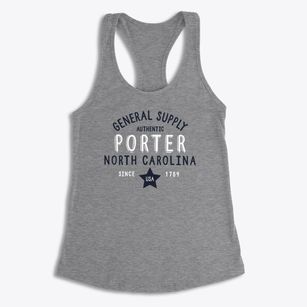 Porter North Carolina General Supply Women's Racerback Tank