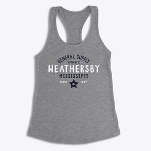 Weathersby Mississippi General Supply Women's Racerback Tank