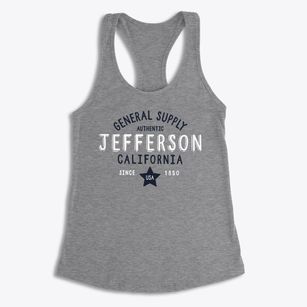 Jefferson California General Supply Women's Racerback Tank