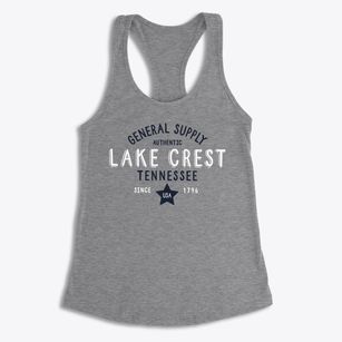 Lake Crest Tennessee General Supply Women's Racerback Tank
