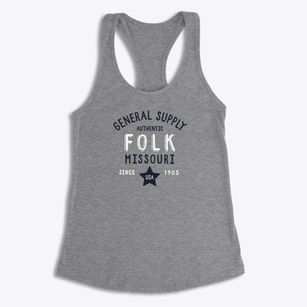 Folk Missouri General Supply Women's Racerback Tank