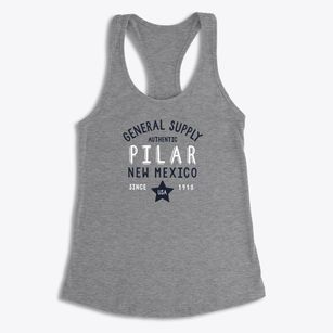 Pilar New Mexico General Supply Women's Racerback Tank