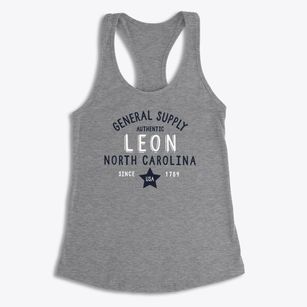 Leon North Carolina General Supply Women's Racerback Tank