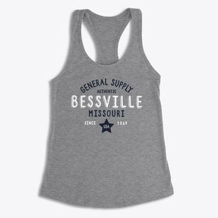 Bessville Missouri General Supply Women's Racerback Tank