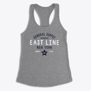 East Line New York General Supply Women's Racerback Tank
