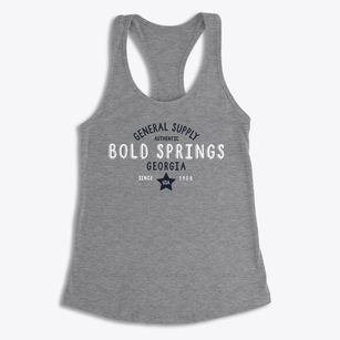Bold Springs Georgia General Supply Women's Racerback Tank