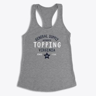 Topping Virginia General Supply Women's Racerback Tank