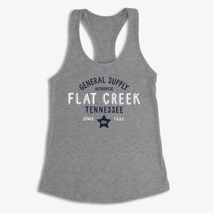 Flat Creek Tennessee General Supply Women's Racerback Tank