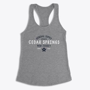Cedar Springs New Jersey General Supply Women's Racerback Tank