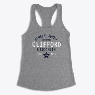 Clifford Wisconsin General Supply Women's Racerback Tank