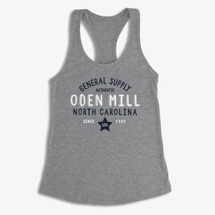 Oden Mill North Carolina General Supply Women's Racerback Tank