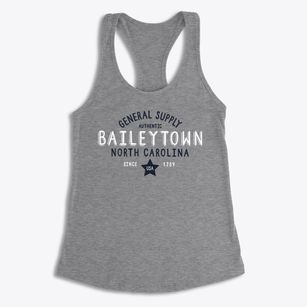 Baileytown North Carolina General Supply Women's Racerback Tank
