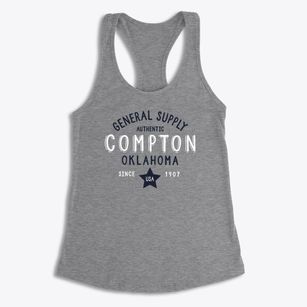Compton Oklahoma General Supply Women's Racerback Tank