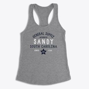 Sandy South Carolina General Supply Women's Racerback Tank