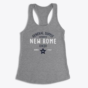 New Rome Ohio General Supply Women's Racerback Tank