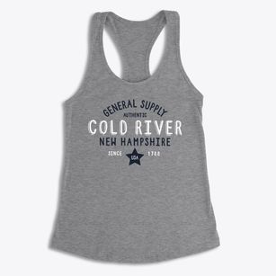 Cold River New Hampshire General Supply Women's Racerback Tank