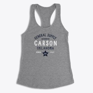 Carson Oklahoma General Supply Women's Racerback Tank
