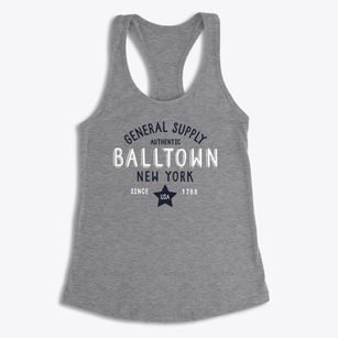 Balltown New York General Supply Women's Racerback Tank