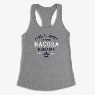 Nacora Nebraska General Supply Women's Racerback Tank