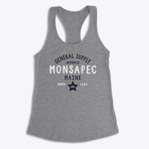 Monsapec Maine General Supply Women's Racerback Tank