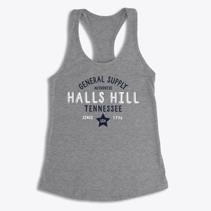 Halls Hill Tennessee General Supply Women's Racerback Tank