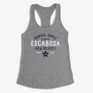 Escabosa New Mexico General Supply Women's Racerback Tank
