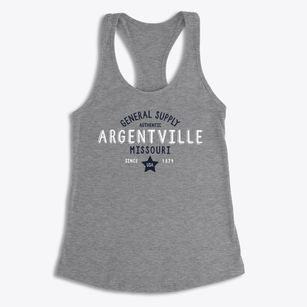 Argentville Missouri General Supply Women's Racerback Tank