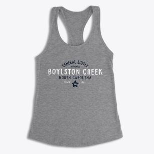 Boylston Creek North Carolina General Supply Women's Racerback Tank