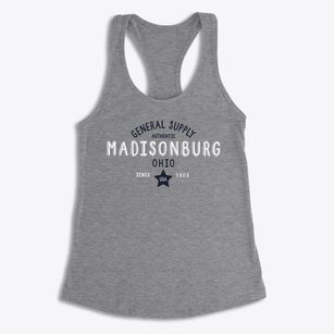 Madisonburg Ohio General Supply Women's Racerback Tank