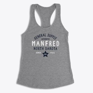 Manfred North Dakota General Supply Women's Racerback Tank