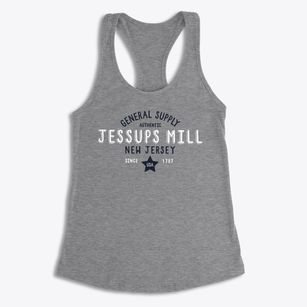 Jessups Mill New Jersey General Supply Women's Racerback Tank