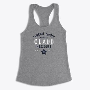 Claud Missouri General Supply Women's Racerback Tank