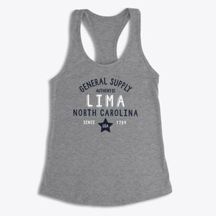 Lima North Carolina General Supply Women's Racerback Tank