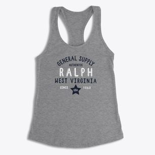 Ralph West Virginia General Supply Women's Racerback Tank