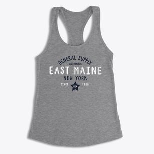 East Maine New York General Supply Women's Racerback Tank