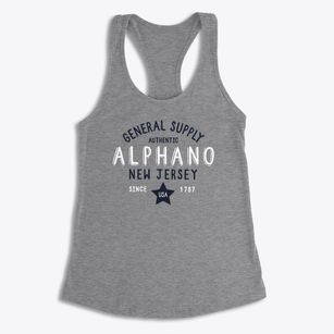Alphano New Jersey General Supply Women's Racerback Tank