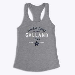 Galland Iowa General Supply Women's Racerback Tank