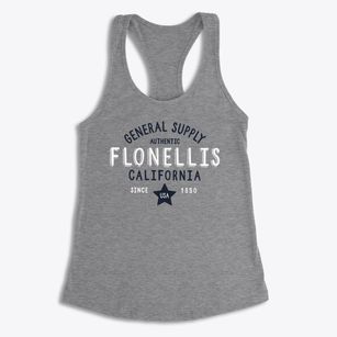 Flonellis California General Supply Women's Racerback Tank