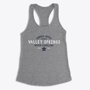 Valley Springs North Carolina General Supply Women's Racerback Tank