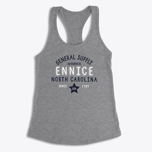 Ennice North Carolina General Supply Women's Racerback Tank