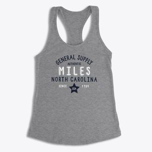 Miles North Carolina General Supply Women's Racerback Tank
