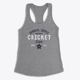 Cricket Iowa General Supply Women's Racerback Tank
