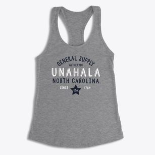 Unahala North Carolina General Supply Women's Racerback Tank