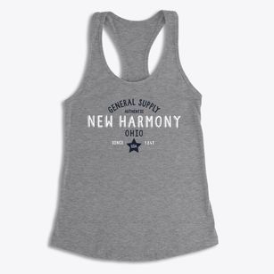 New Harmony Ohio General Supply Women's Racerback Tank