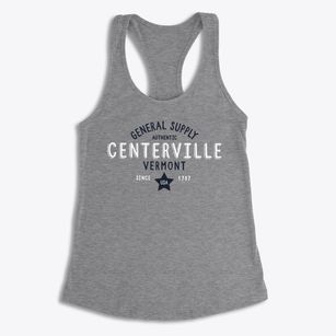 Centerville Vermont General Supply Women's Racerback Tank