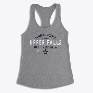 Upper Falls West Virginia General Supply Women's Racerback Tank