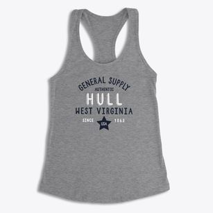 Hull West Virginia General Supply Women's Racerback Tank
